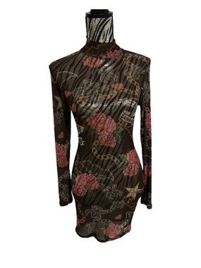 Jaded London | Dresses | Jaded London Double Layered Dress In Brown